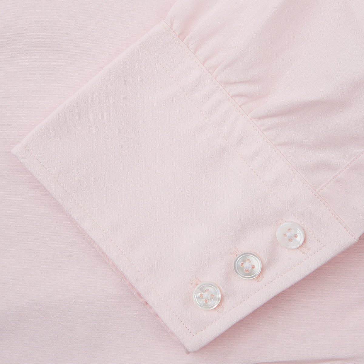 View 3 of product Pink Cotton Shirt with T&A Collar and 3-Button Cuffs