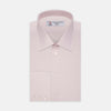 Pink Cotton Shirt with T&A Collar and 3-Button Cuffs