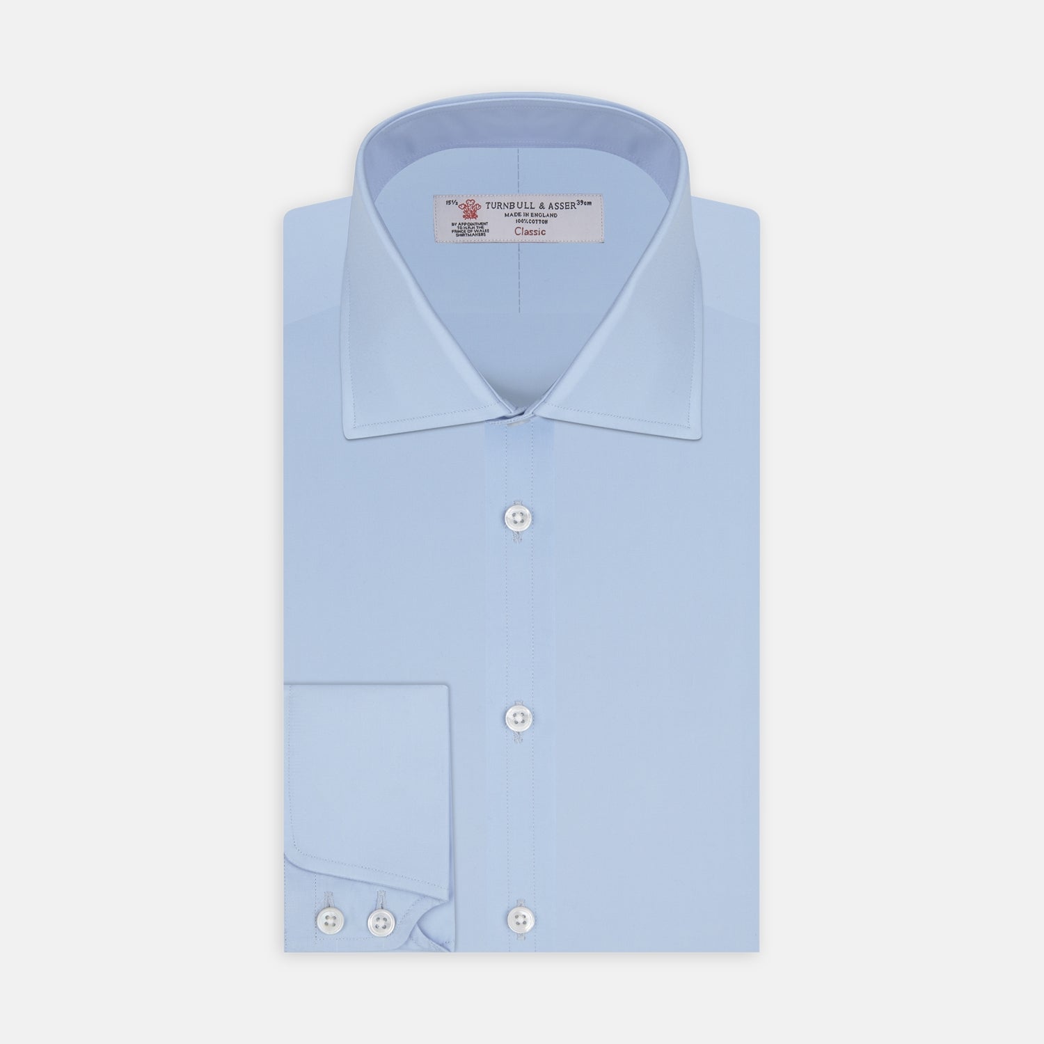 View 1 of product Blue Shirt with Regent Collar and 2-Button Cocktail Cuffs