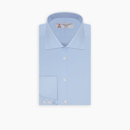 Blue Shirt with Regent Collar and 2-Button Cocktail Cuffs Image 6