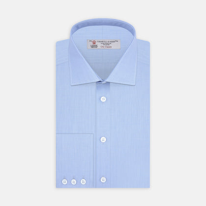 Light Blue End-on-End Shirt with Regent Collar and 3-Button Cuffs