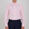 View 2 of product Pink End-on-End Shirt with T&A Collar and 3-Button Cuffs