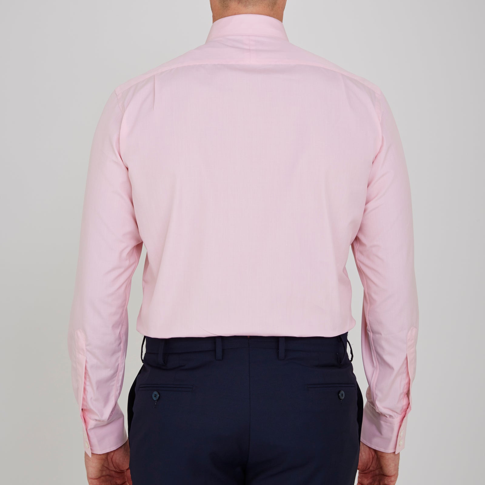 View 3 of product Pink End-on-End Shirt with T&A Collar and 3-Button Cuffs