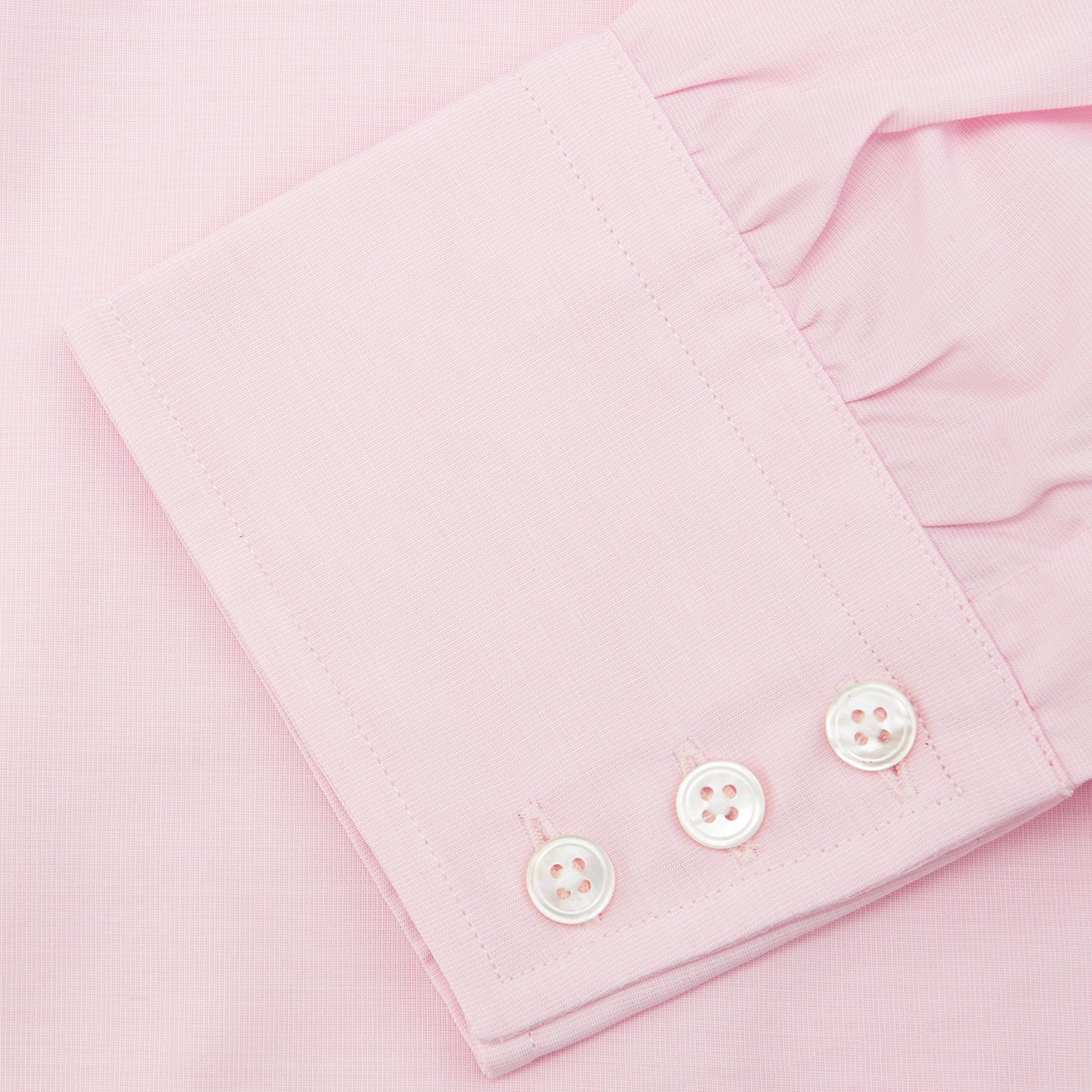 View 6 of product Pink End-on-End Shirt with T&A Collar and 3-Button Cuffs