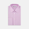 View 1 of product Lilac End-on-End Shirt with T&A Collar and Double Cuffs