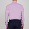 View 3 of product Lilac End-on-End Shirt with T&A Collar and Double Cuffs