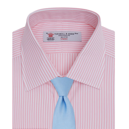 Pink Bengal Stripe Shirt with T&amp;A Collar and Double Cuffs Image 3