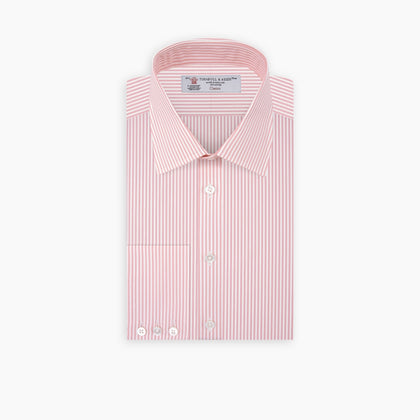Pink Bengal Stripe Shirt with T&amp;A Collar and 3-Button Cuffs Image 4