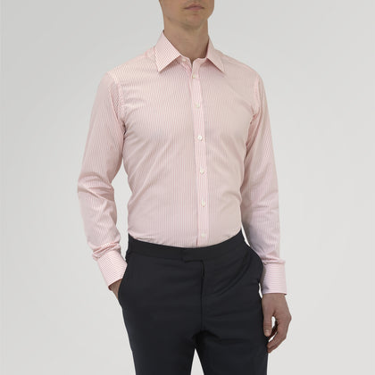 Pink Bengal Stripe Shirt with T&amp;A Collar and 3-Button Cuffs Image 1
