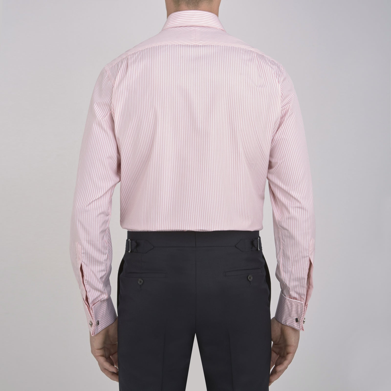 View 3 of product Pink Bengal Stripe Shirt with T&amp;A Collar and Double Cuffs