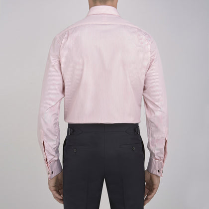 Pink Bengal Stripe Shirt with T&amp;A Collar and Double Cuffs Image 2