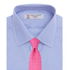 View 4 of product Blue Fine Bengal Stripe Shirt with T&A Collar and 3-Button Cuffs