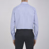 View 3 of product Blue Fine Bengal Stripe Shirt with T&A Collar and 3-Button Cuffs