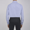 View 3 of product Blue Fine Bengal Stripe Shirt with T&A Collar and Double Cuffs