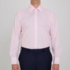 View 2 of product Pink Fine Check Shirt with T&A Collar and 3-Button Cuffs