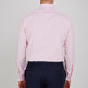 View 3 of product Pink Fine Check Shirt with T&A Collar and 3-Button Cuffs