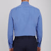 View 3 of product Dark Blue End-On-End Shirt with T&A Collar and 3-Button Cuffs