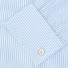 Light Blue Bengal Stripe Shirt with T&A Collar and Double Cuffs