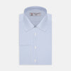 View 1 of product Light Blue Bengal Stripe Shirt with T&A Collar and Double Cuffs