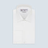 Two-Fold 120 White Shirt with T&A Collar and 3-Button Cuffs