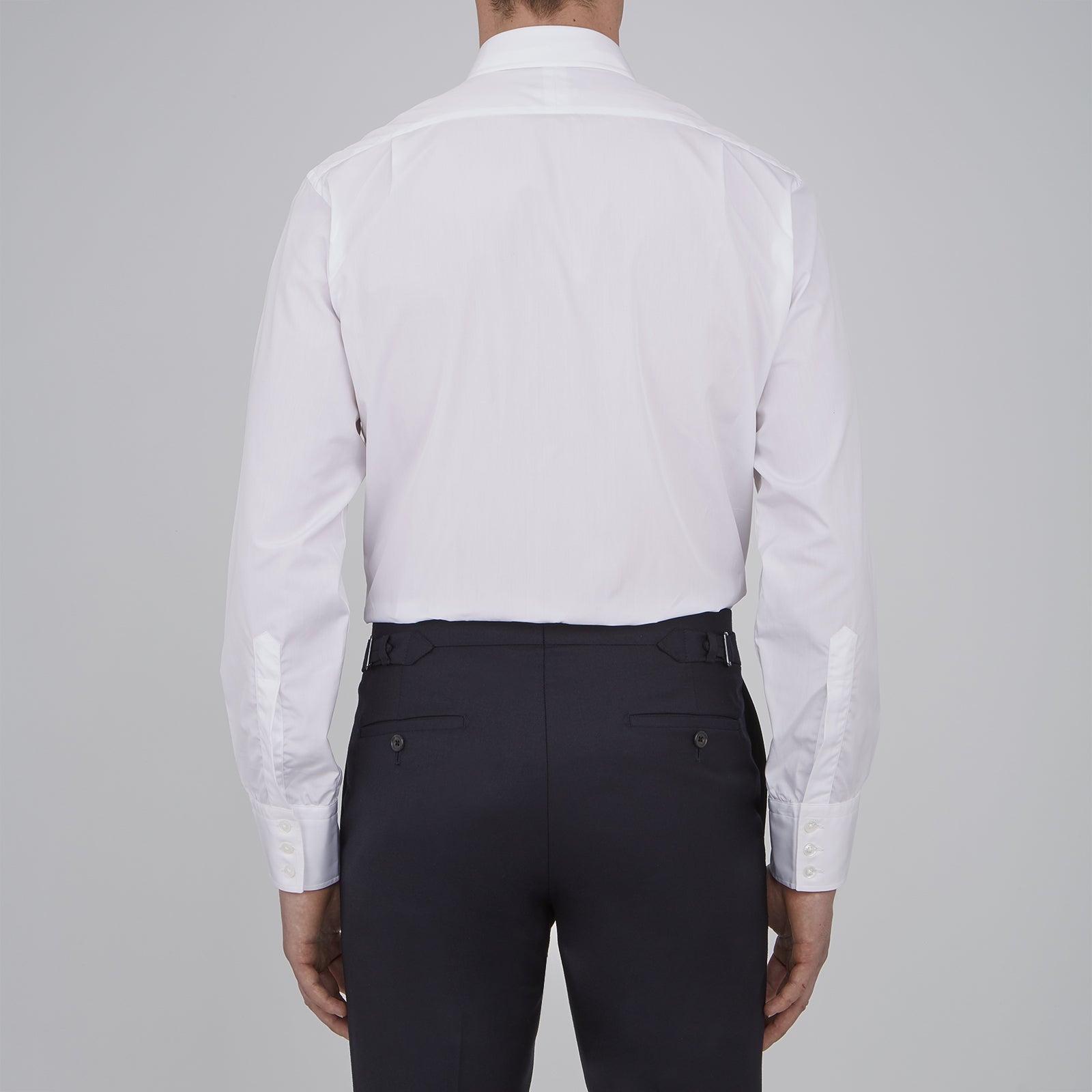 View 3 of product Two-Fold 120 White Shirt with T&A Collar and 3-Button Cuffs
