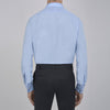 View 3 of product Two-Fold 200 Blue Cotton Shirt with T&A Collar and Double Cuffs