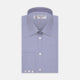 Blue Prince of Wales Check Shirt with T&A Collar and 3-Button Cuffs