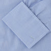 View 6 of product Blue Prince of Wales Check Shirt with T&amp;A Collar and Double Cuffs