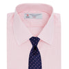 View 4 of product Pink Micro-Check Cotton Shirt with T&amp;A Collar and 3-Button Cuffs