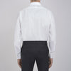 View 3 of product White Herringbone Superfine Cotton Shirt with T&A Collar and 3-Button Cuffs