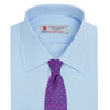View 4 of product Light Blue Sea Island Quality Cotton Shirt with T&A Collar and Double Cuffs