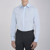 View 2 of product Light Blue Sea Island Quality Cotton Shirt with T&A Collar and Double Cuffs
