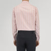 View 3 of product Pink, Red and Blue Pencil Stripe Shirt with T&A Collar and Double Cuffs