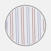 View 1 of product White, Brown and Blue Double Stripe Cotton Fabric