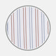 White, Brown and Blue Double Stripe Cotton Fabric