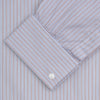 View 2 of product Red and Navy Supraluxe Stripe Shirt with T&A Collar and Double Cuffs