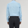 View 3 of product Turquoise Linen Shirt with T&A Collar and 3-Button Cuffs