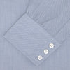 View 4 of product Blue Cashmere Blend Shirt with T&A Collar and 3-Button Cuffs