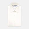 View 1 of product Cream Silk Shirt with T&A Collar and 3-Button Cuffs