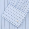 View 4 of product Sky Blue and Turquoise Pinstripe Shirt with Regent Collar and Double Cuffs