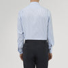 View 3 of product Sky Blue and Turquoise Pinstripe Shirt with Regent Collar and Double Cuffs