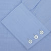View 4 of product Light Blue End On End Shirt With Regent Collar &amp; 3 Button Cuffs