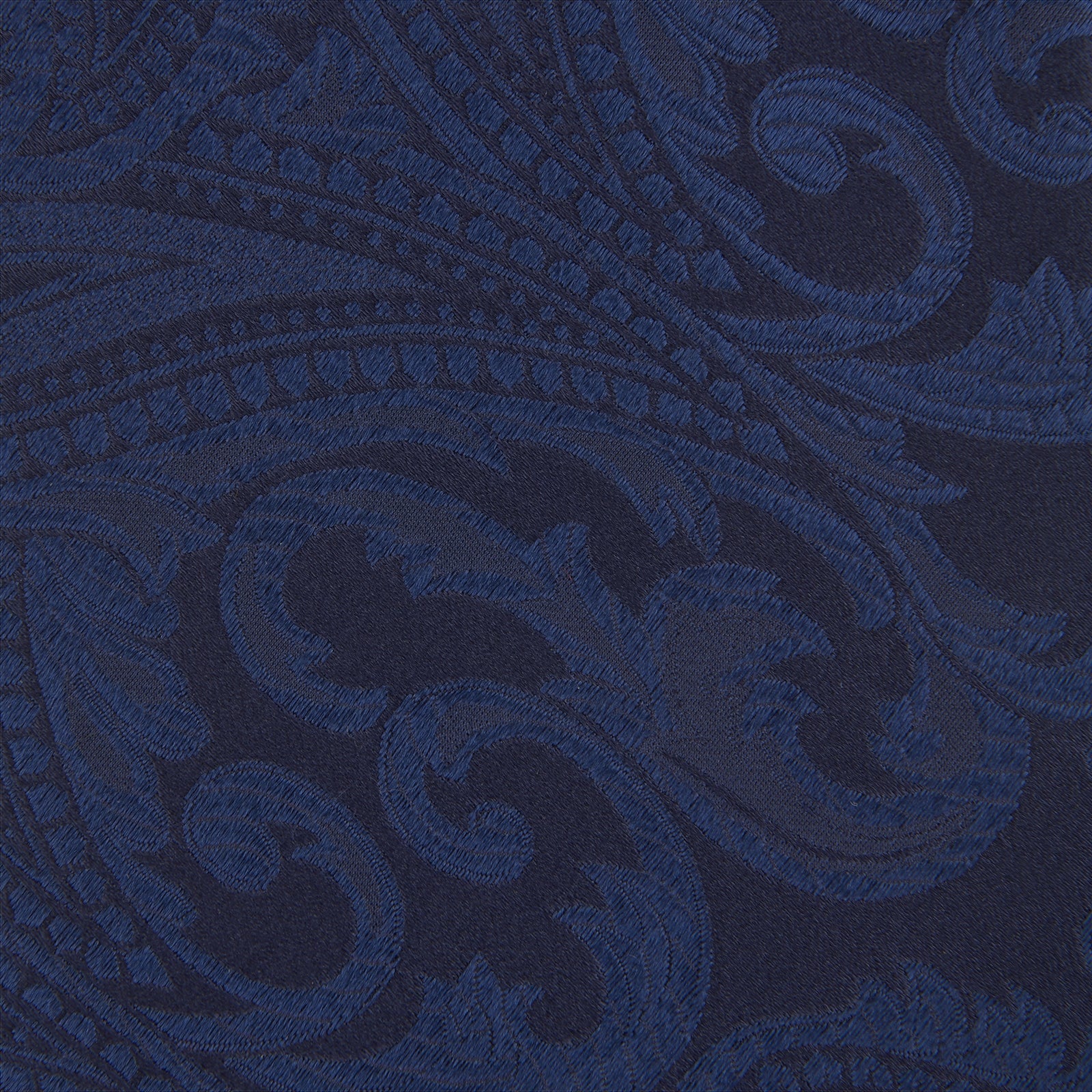 View 3 of product Navy Paisley Silk Tie
