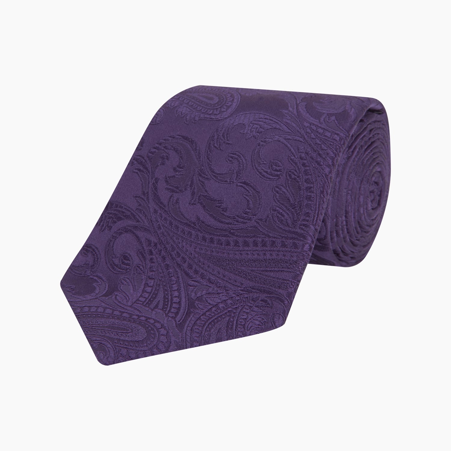 View 1 of product Purple Paisley Silk Tie