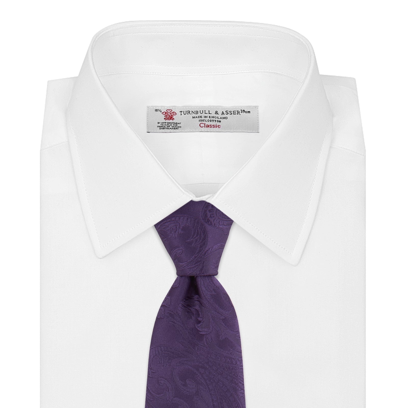 View 2 of product Purple Paisley Silk Tie