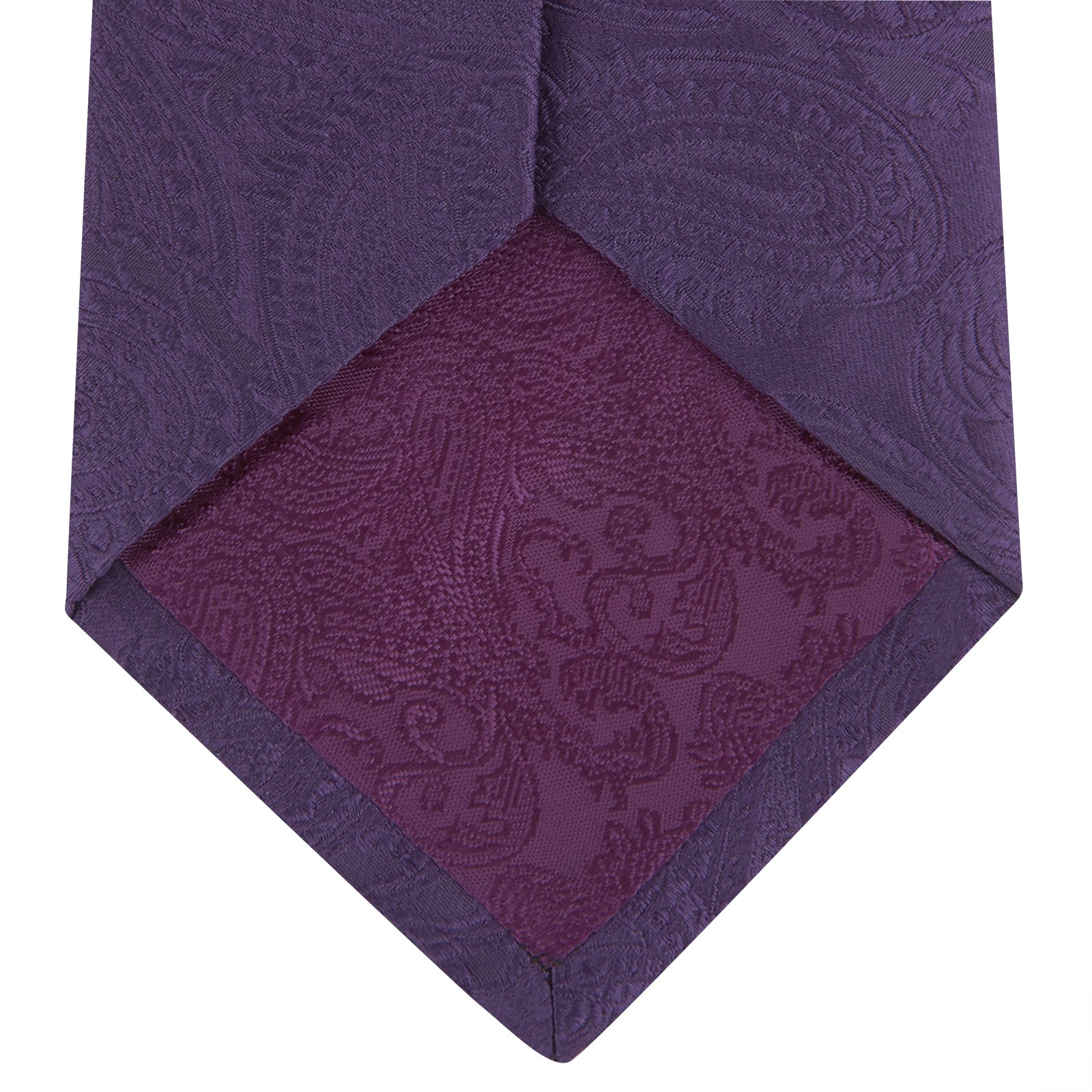 View 4 of product Purple Paisley Silk Tie