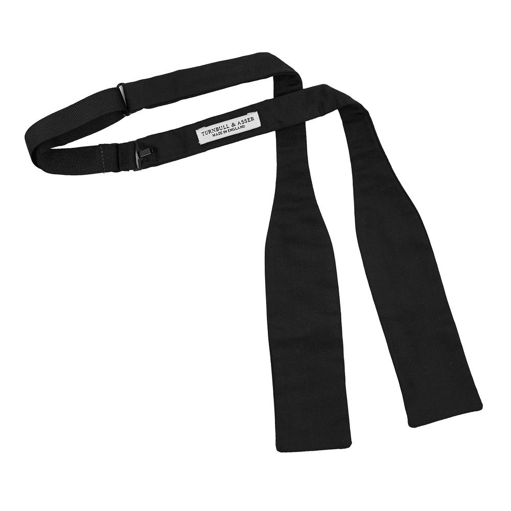 Black Narrow Silk Bow Tie | Turnbull & Asser