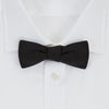 View 2 of product Black Narrow Silk Bow Tie