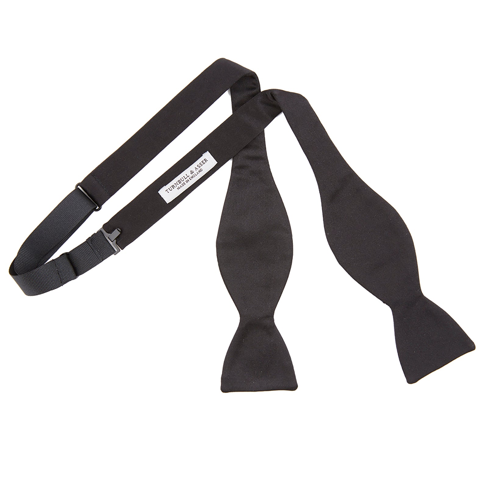 View 4 of product Black Silk Bow Tie