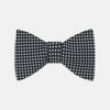 View 1 of product Diamond Black and White Silk Bow Tie